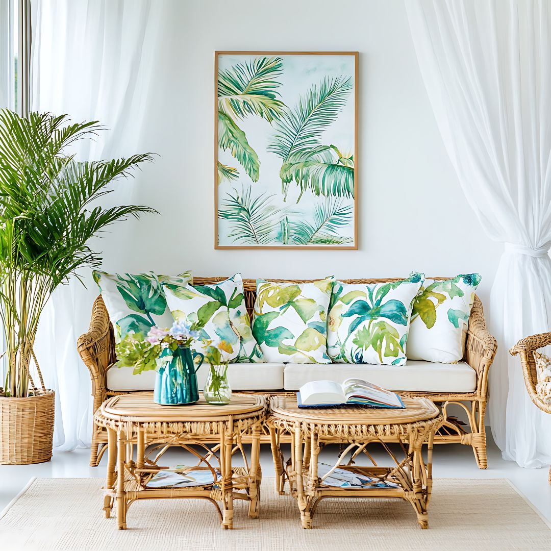 summer themed living space