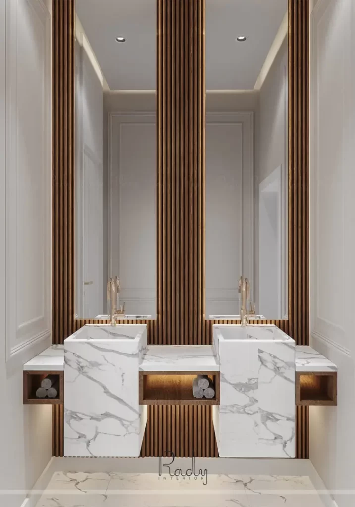 التصميم الداخلي للحمامات