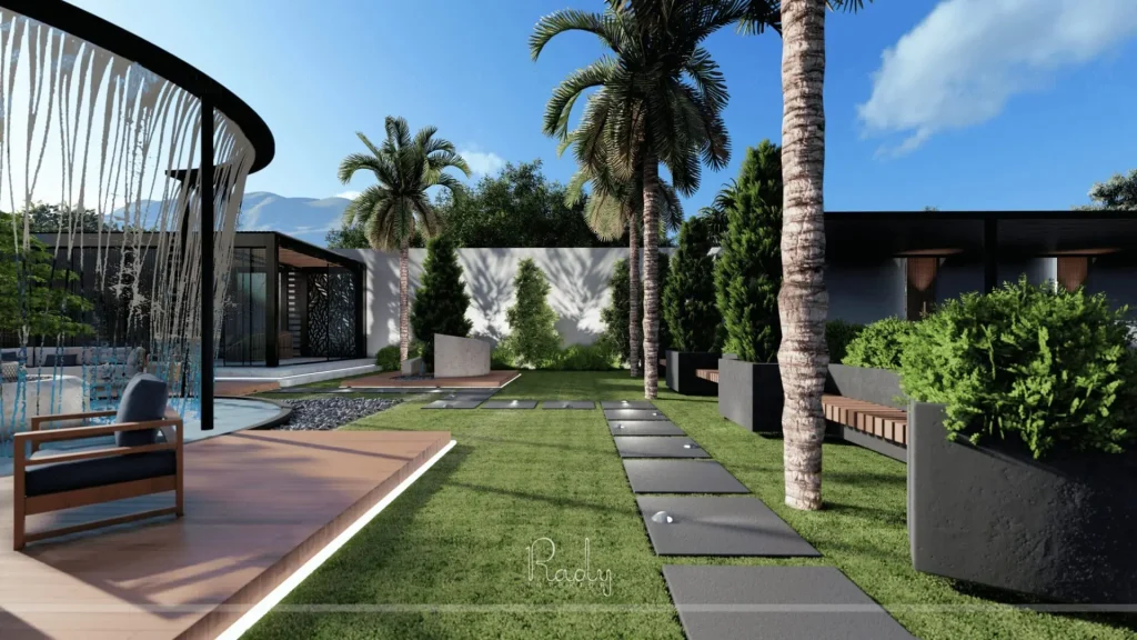 تصميم المساحات الخارجية