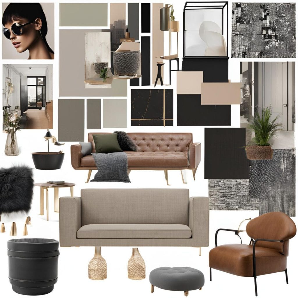 Mood board interior design