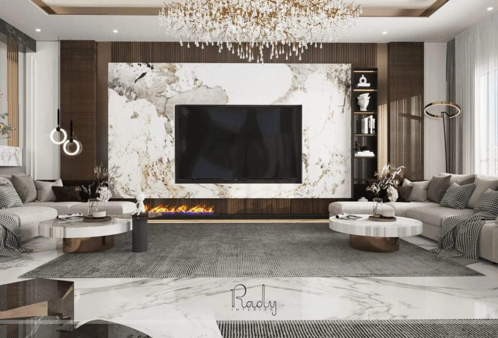 Living Room Interior Design | Interior Design Services in Dubai