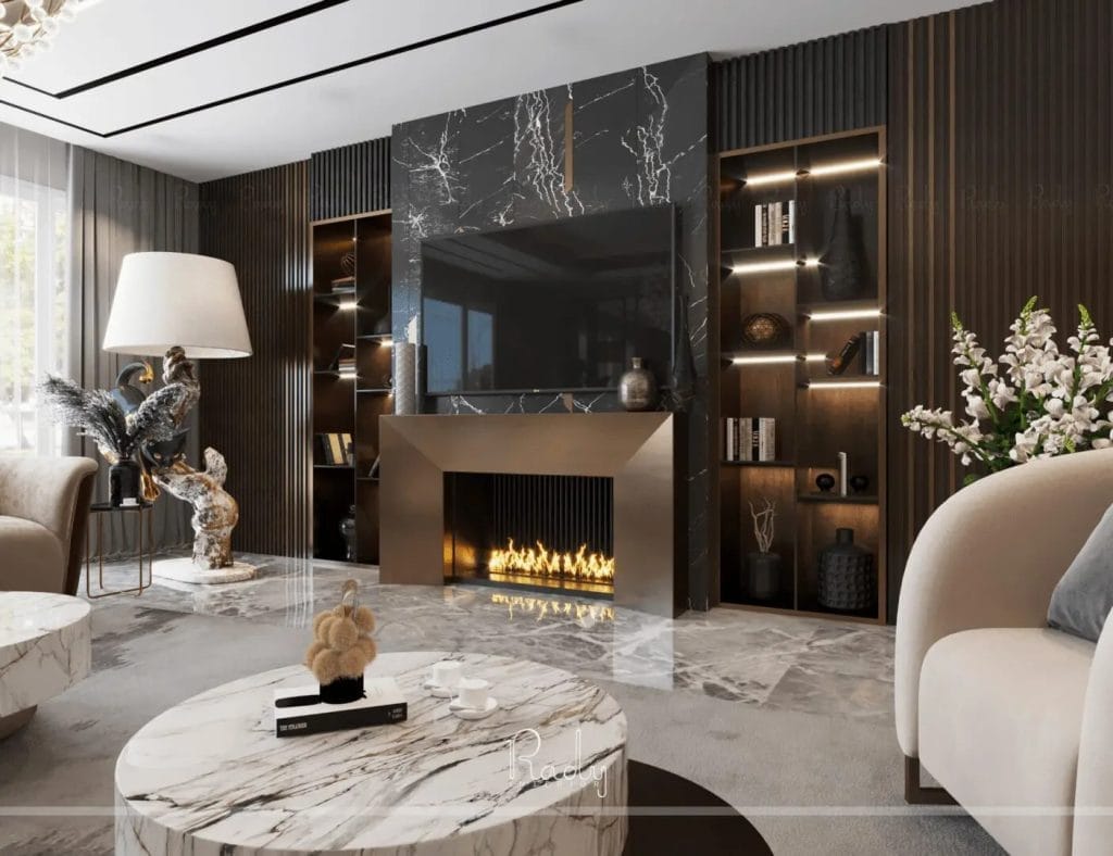 Living Room Interior Design | Interior Design Services in Dubai