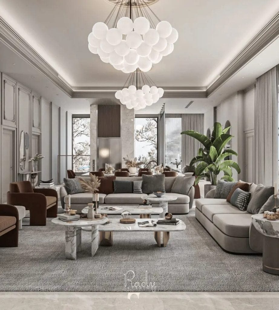 Living Room Interior Design | Interior Design Services in Dubai