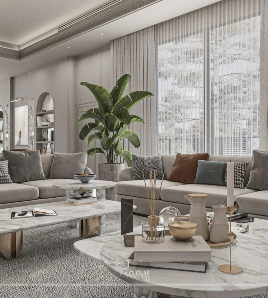 Living Room Interior Design | Interior Design Services in Dubai