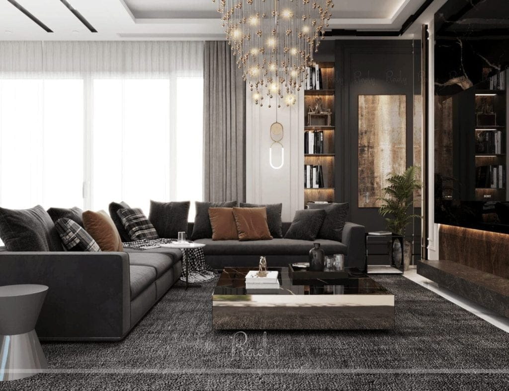 Living Room Interior Design | Interior Design Services in Dubai