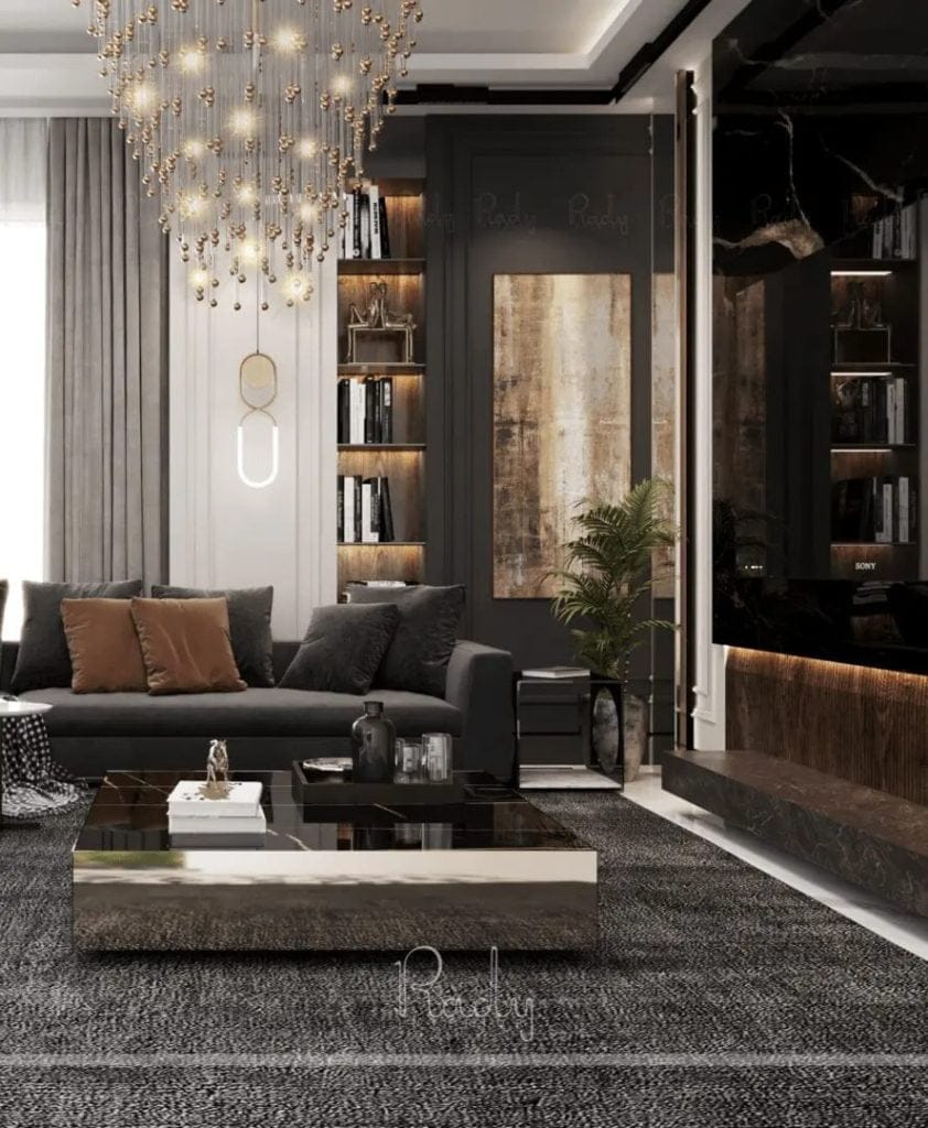 Living Room Interior Design | Interior Design Services in Dubai