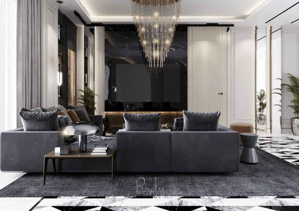 Living Room Interior Design | Interior Design Services in Dubai