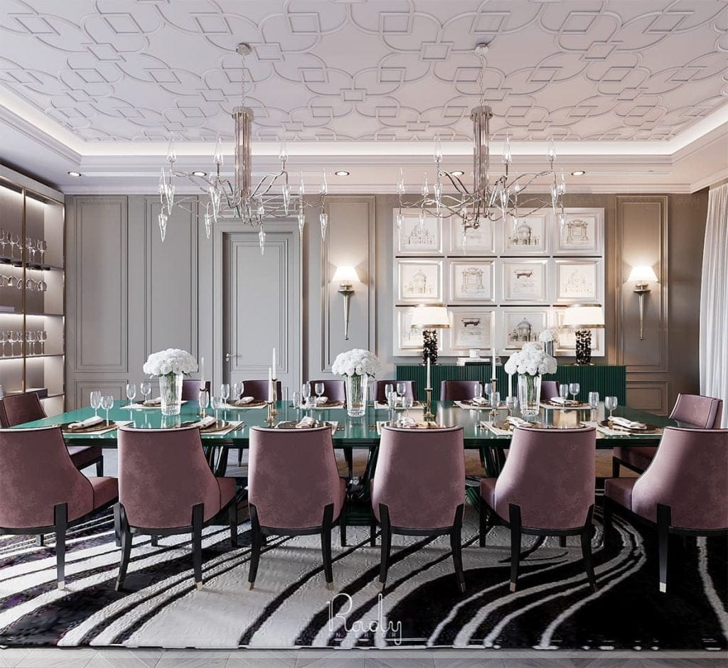 Dining Room Interior Design | Modern Dining Room Design in Dubai
