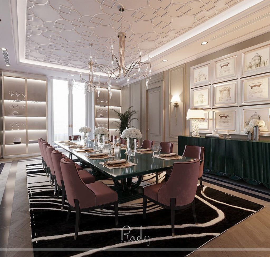 Dining Room Interior Design | Modern Dining Room Design in Dubai