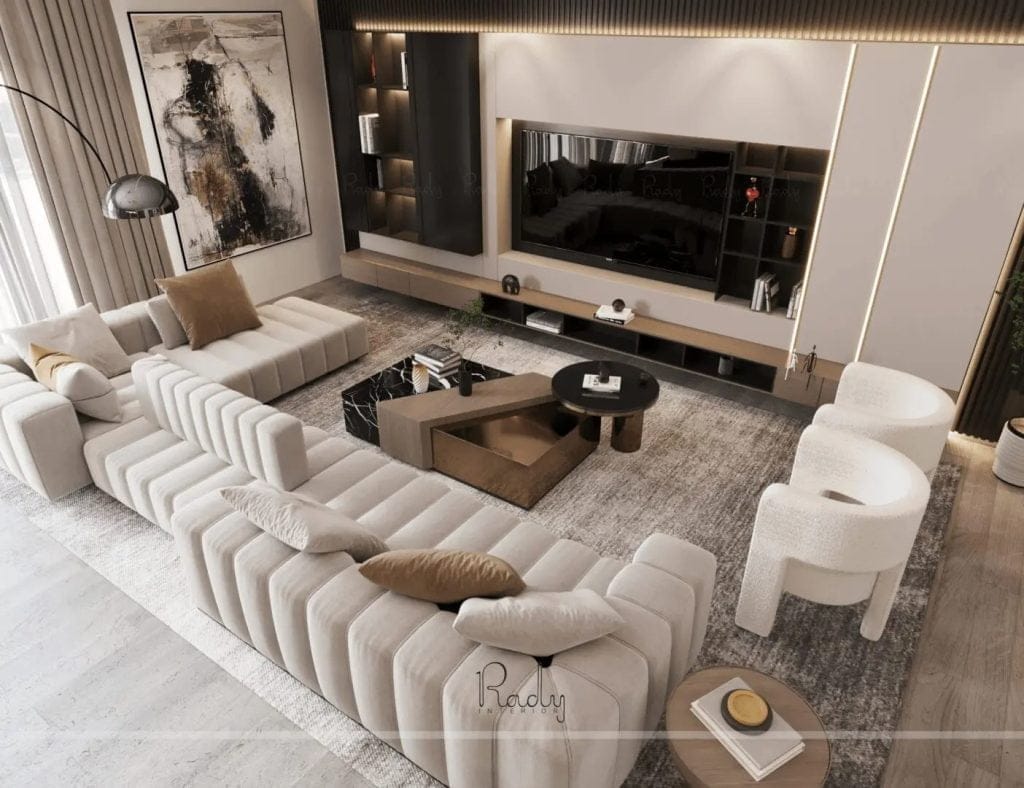 Living Room Interior Design | Interior Design Services in Dubai