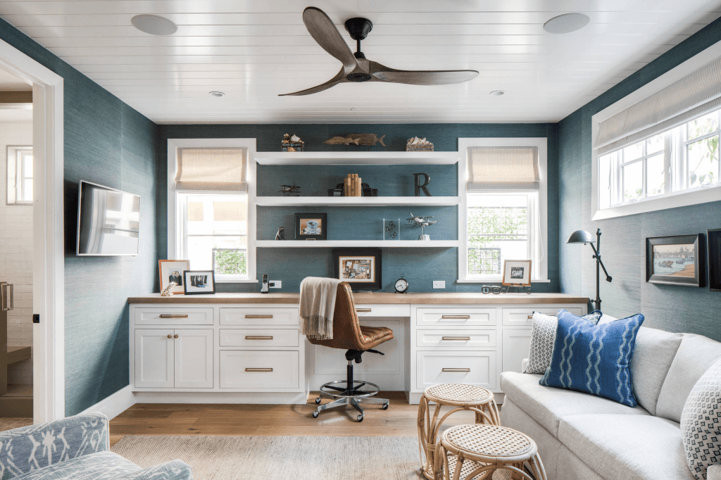 coastal home office interior design