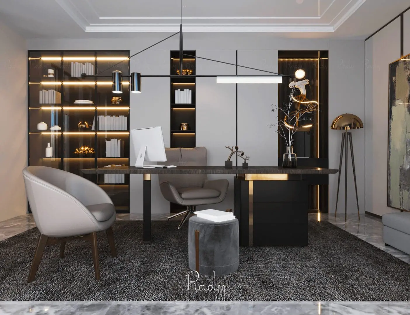 ديكورات مكاتب صغيرة