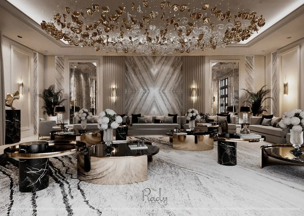 تصميم مجلس نساء | شركة راضي للتصميم الداخلي