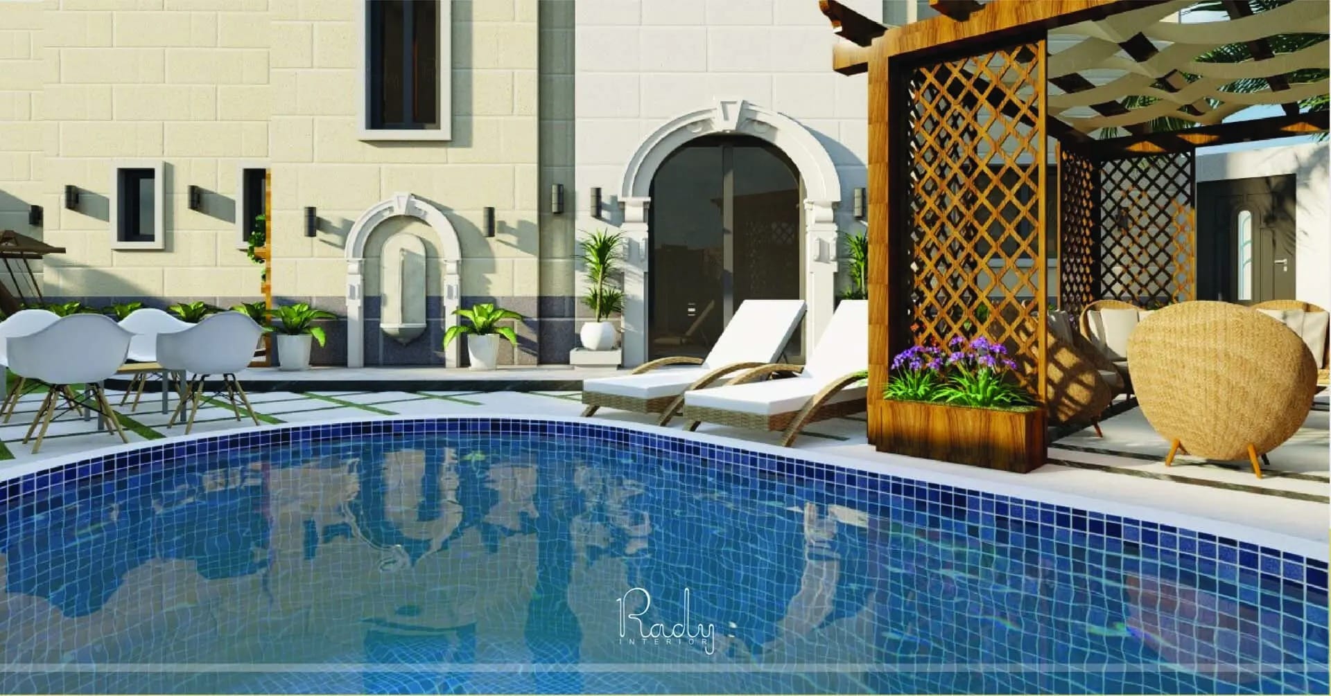 تصميم المسبح