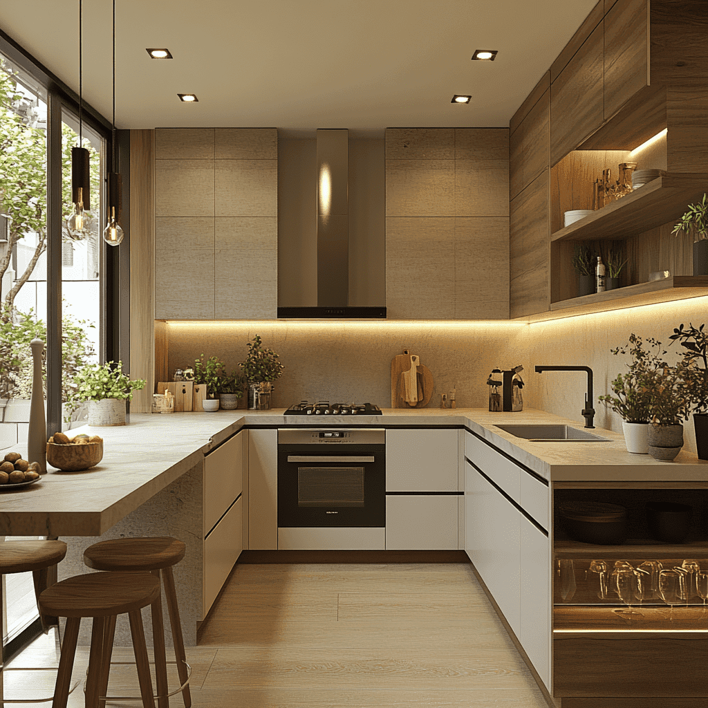 تصميم مطبخ أمريكي