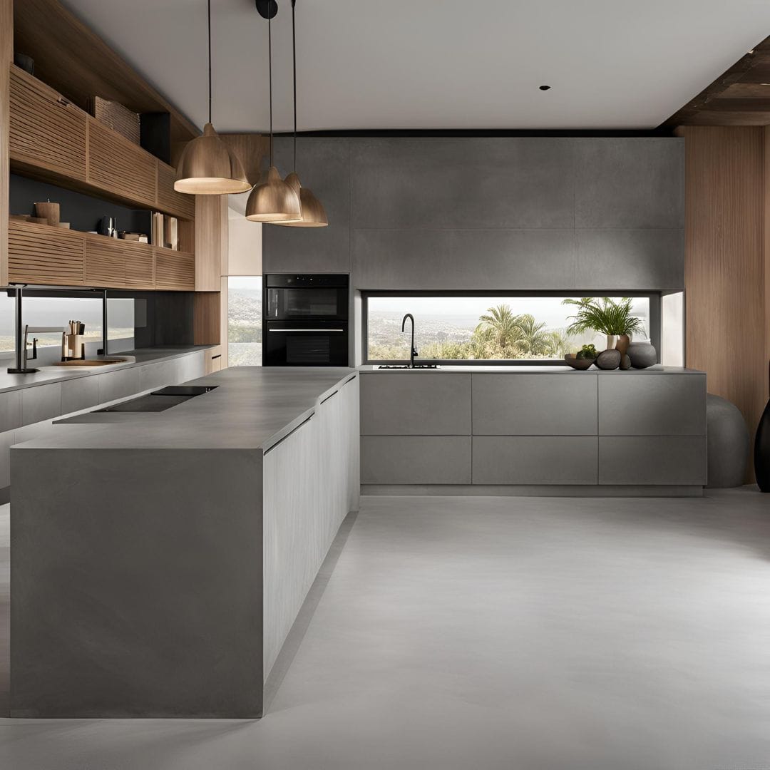 Microcement kitchen