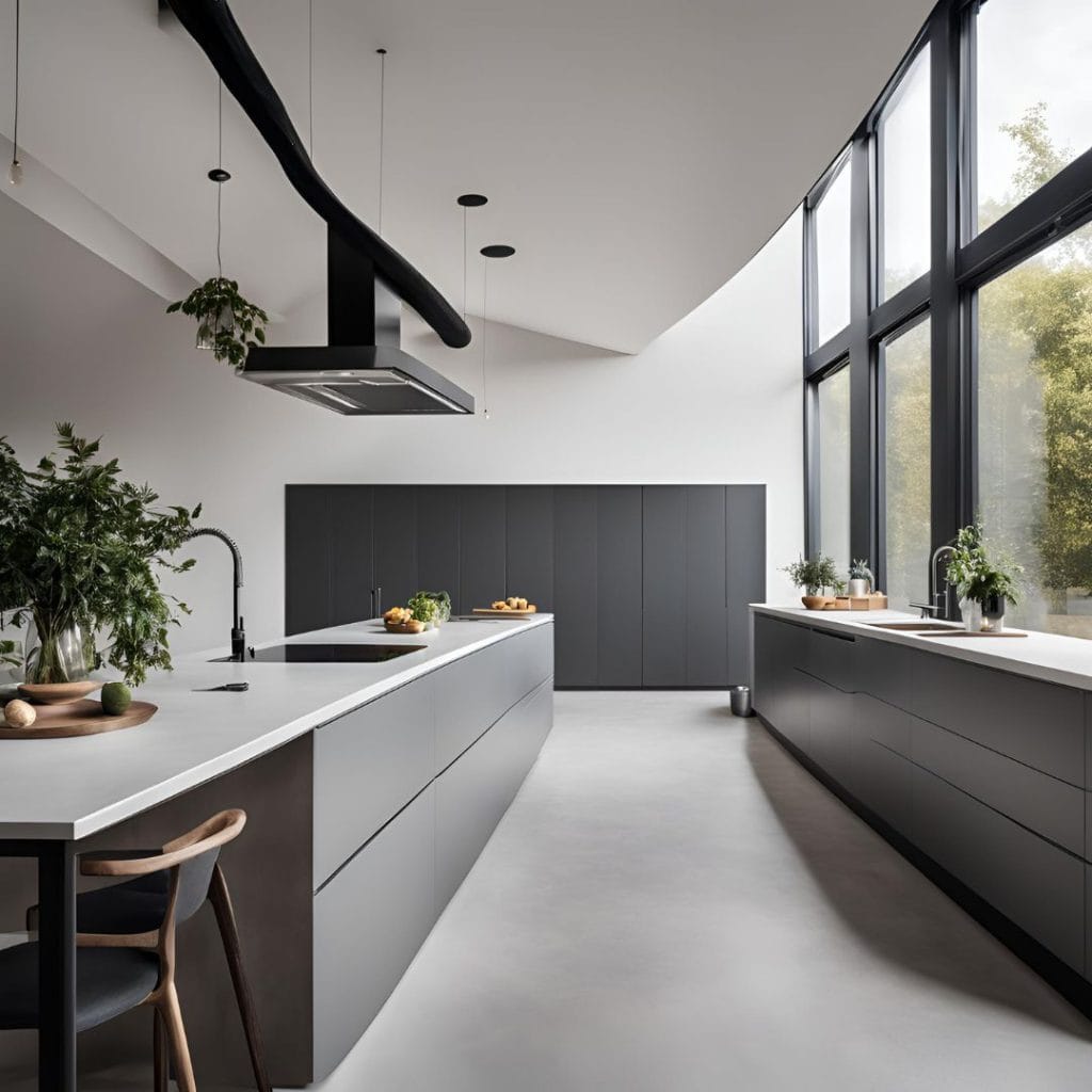 Microcement kitchen