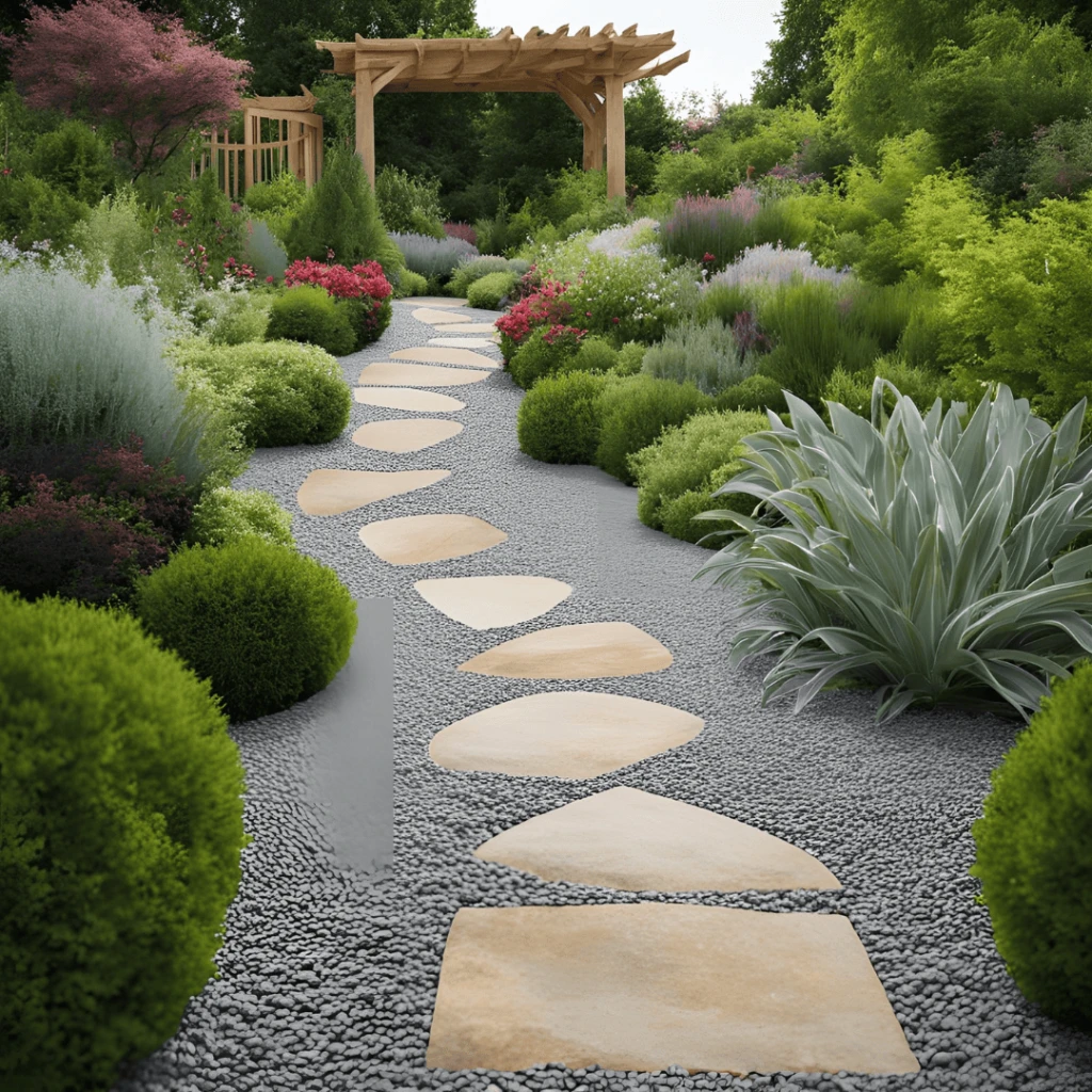 تصميم ارضيات ممرات حدائق