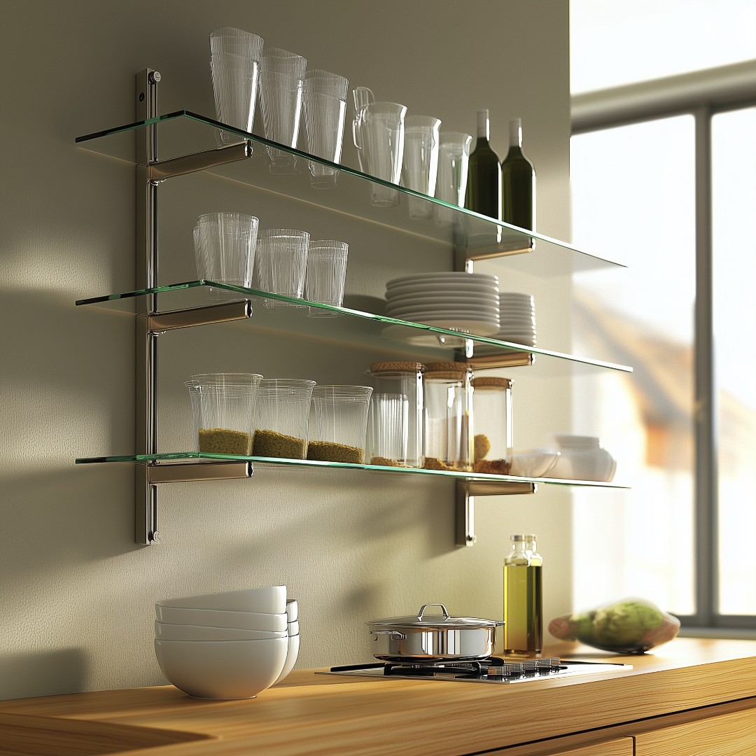 Kitchen Glass Rack Making Kitchen Rack Design Ideas for a Clutter-Free Kitchen | Radyinterior