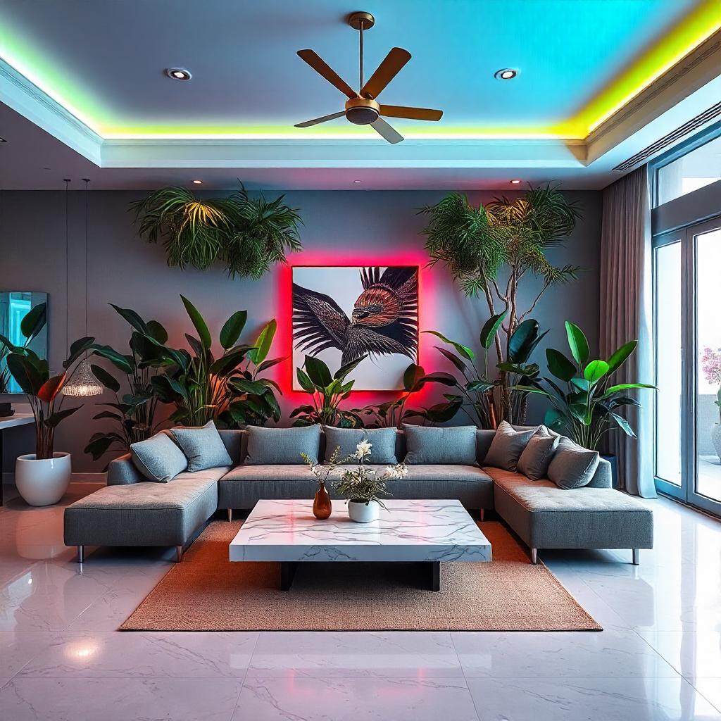 Tropical interior design