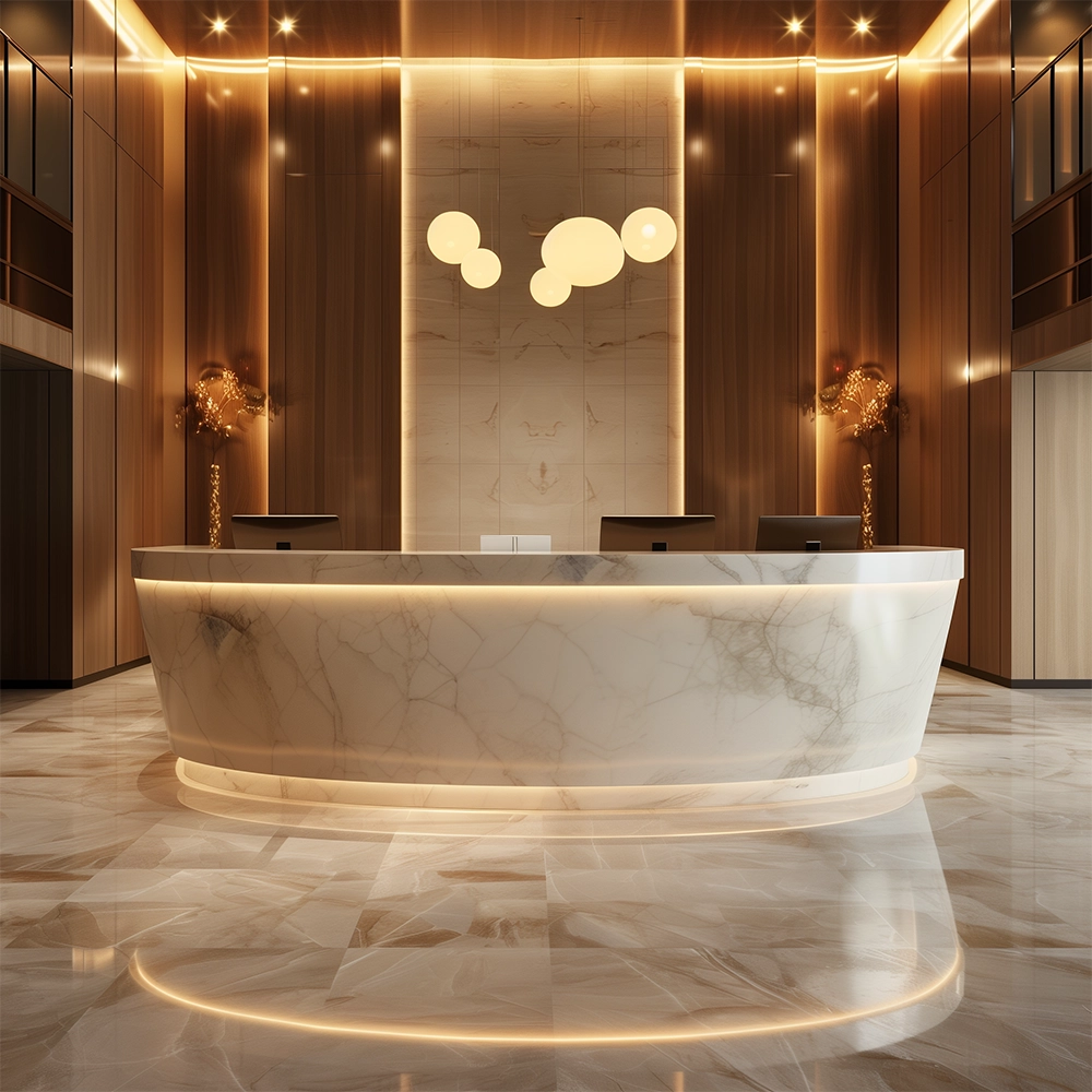 تصميم ديكور صالات استقبال مميز | شركة راضي للتصميم الداخلي