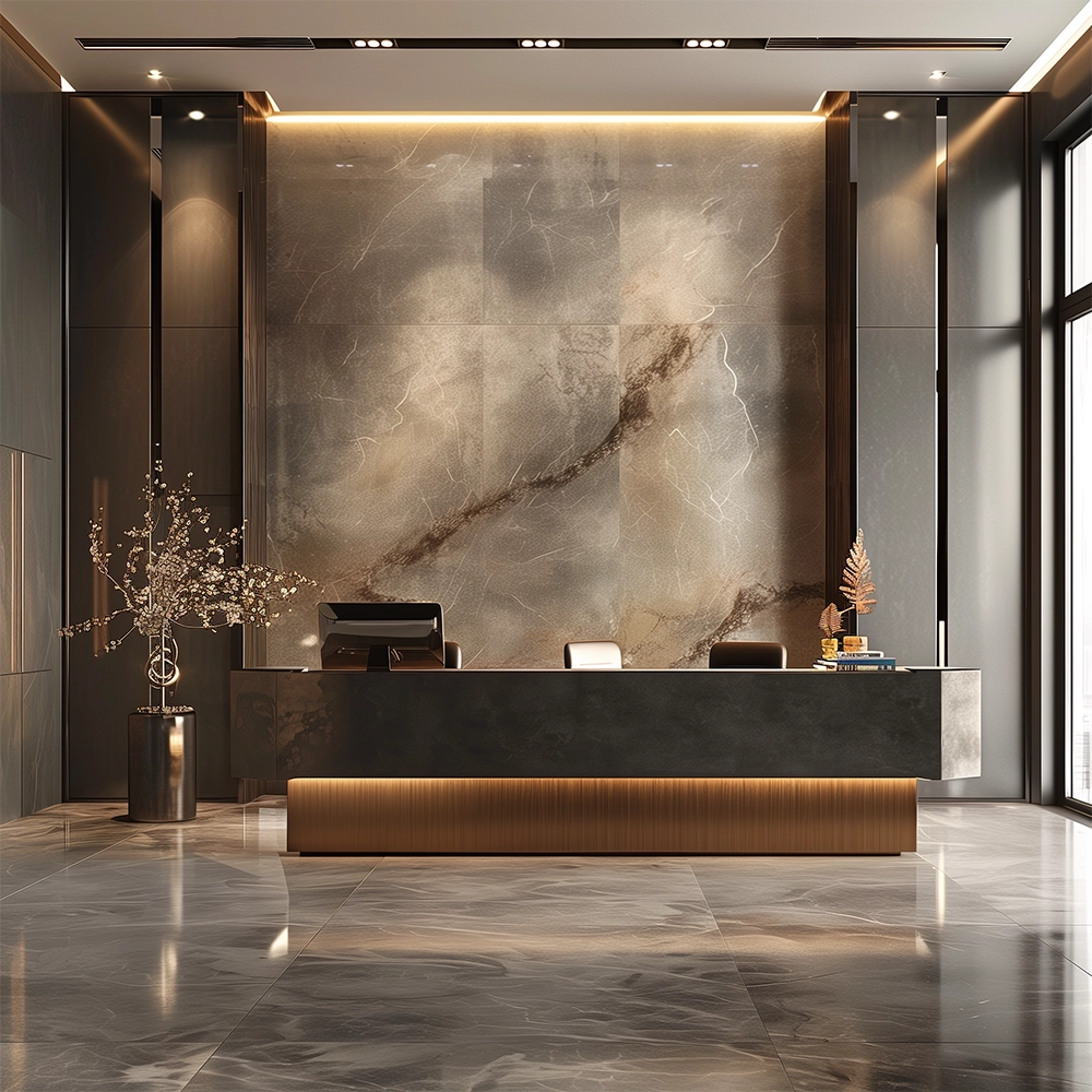 تصميم ديكور صالات استقبال مميز | شركة راضي للتصميم الداخلي