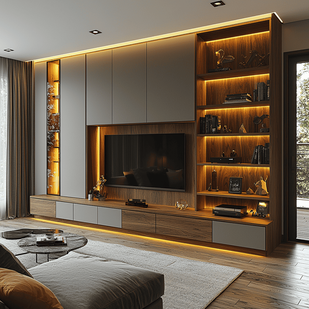 Premium bespoke joinery works in Dubai using wood, metal and glass