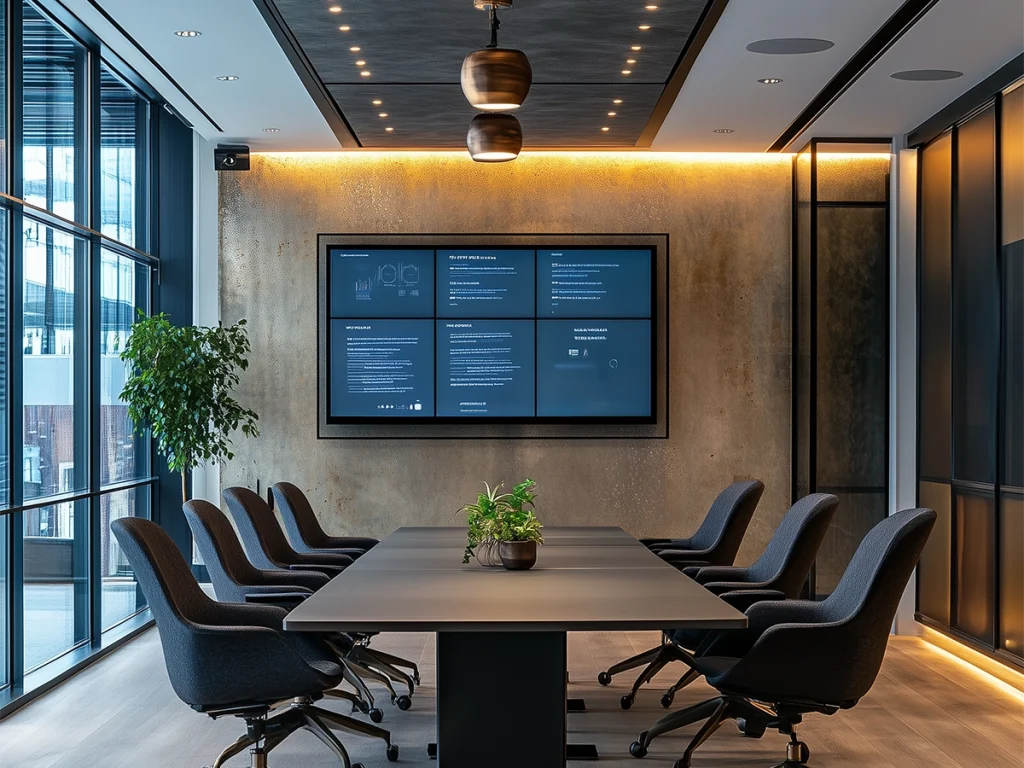 تصميم داخلي قاعات الاجتماعات