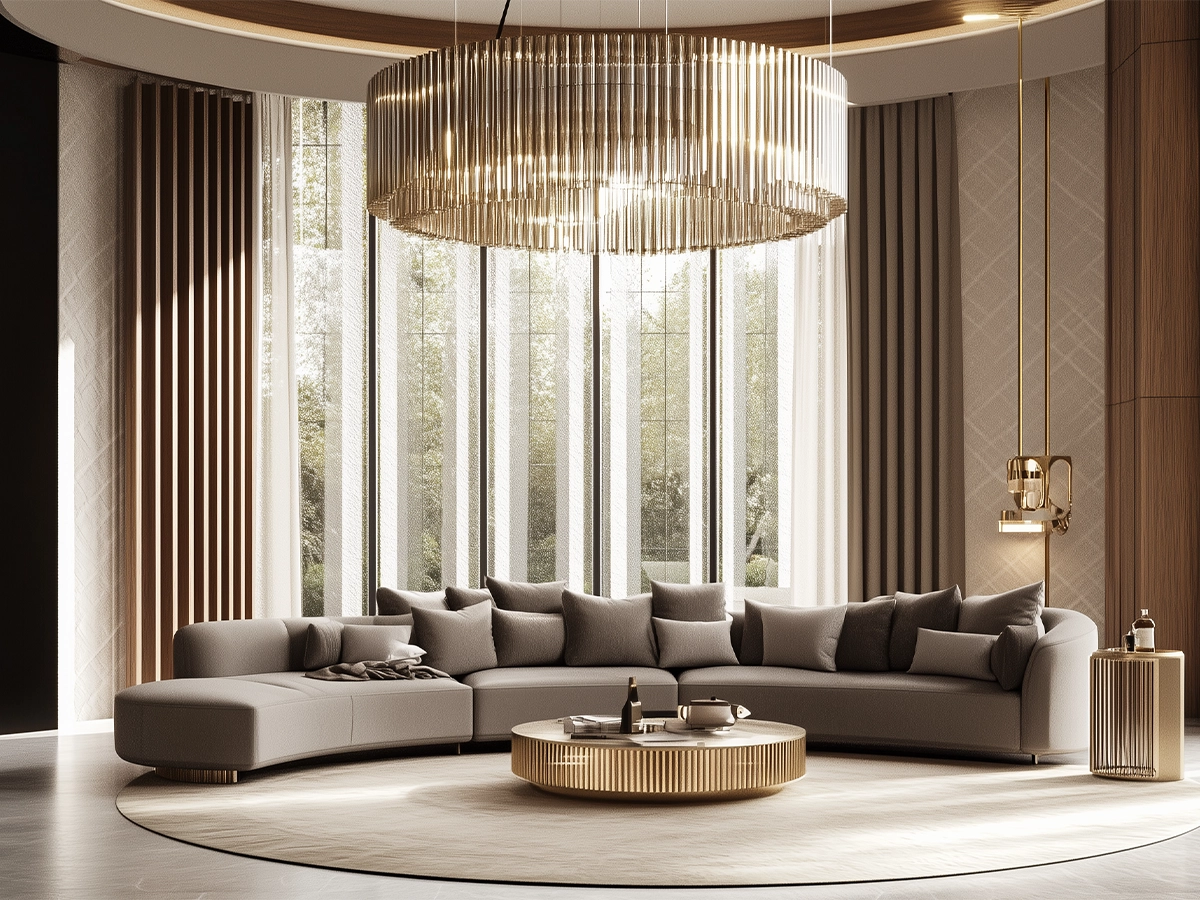 ديكور صالون ضخم