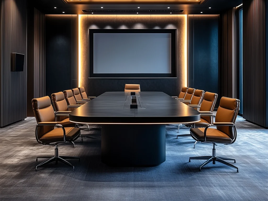 تصميم داخلي لقاعات الاجتماعات