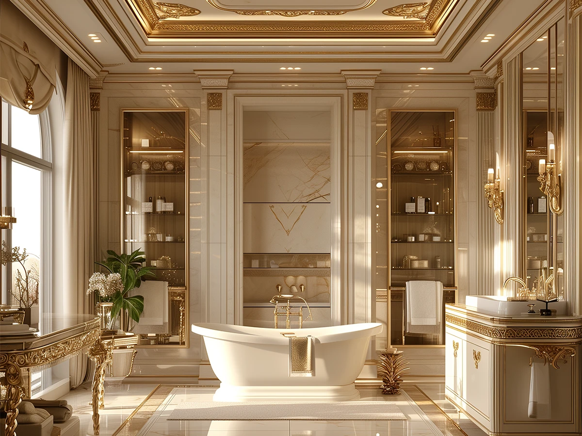 استلهم أجمل تصاميم حمام فخمة مع شركة راضي للتصميم الداخلي!