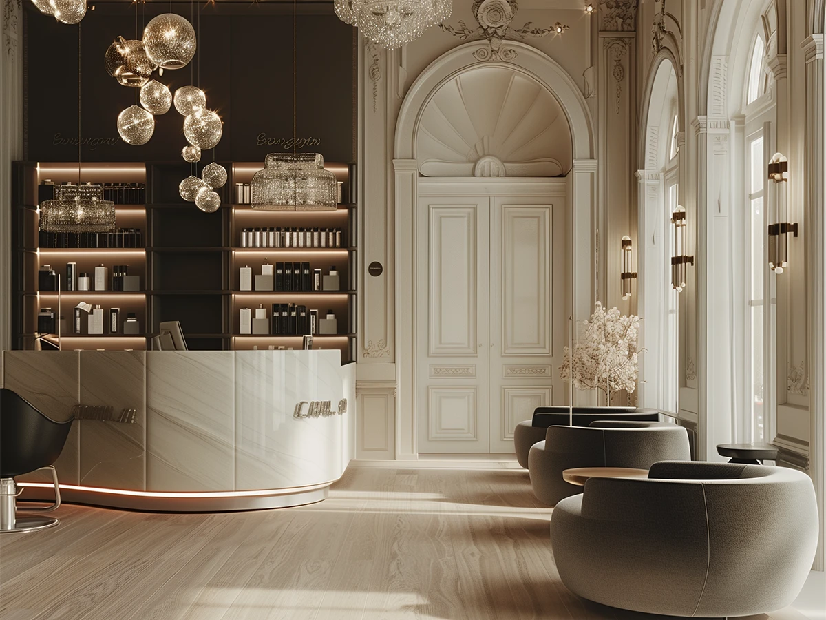 Reception beauty salon