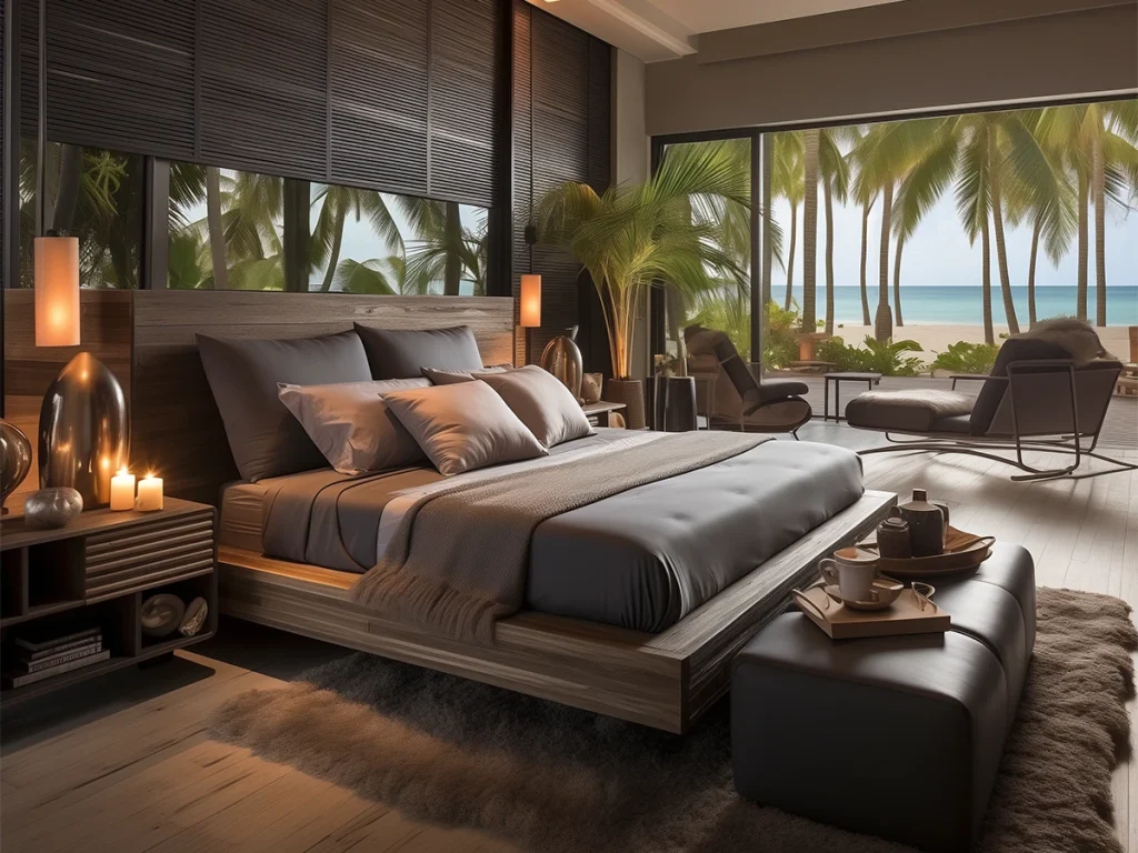 beach house bedroom