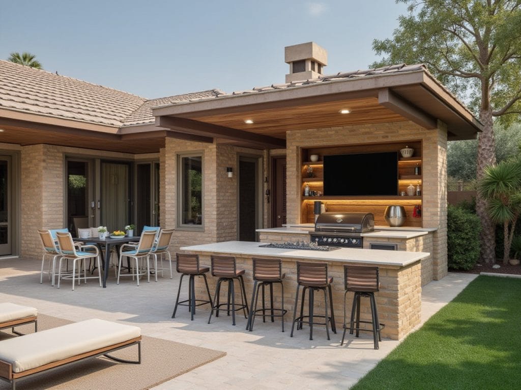outdoor kitchen