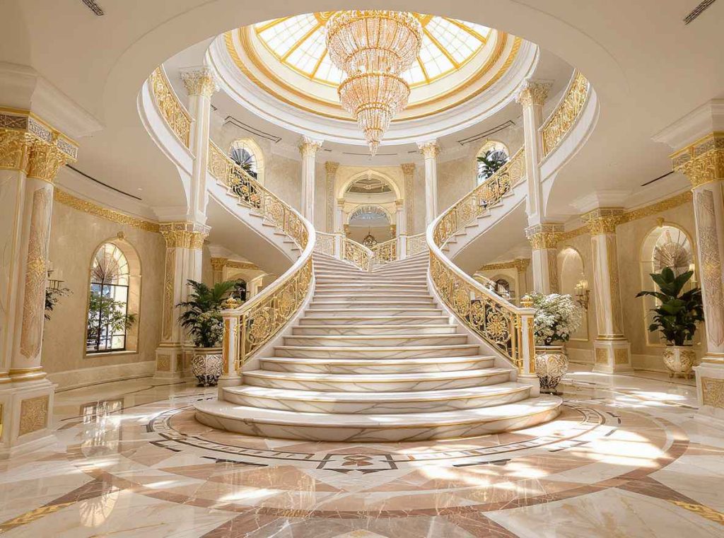أفكار تصميم داخلي فاخرة للفلل الراقية في دبي