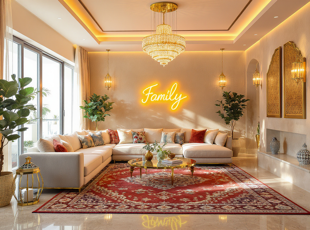 Family Living Room Interior Design Ideas for UAE Homes