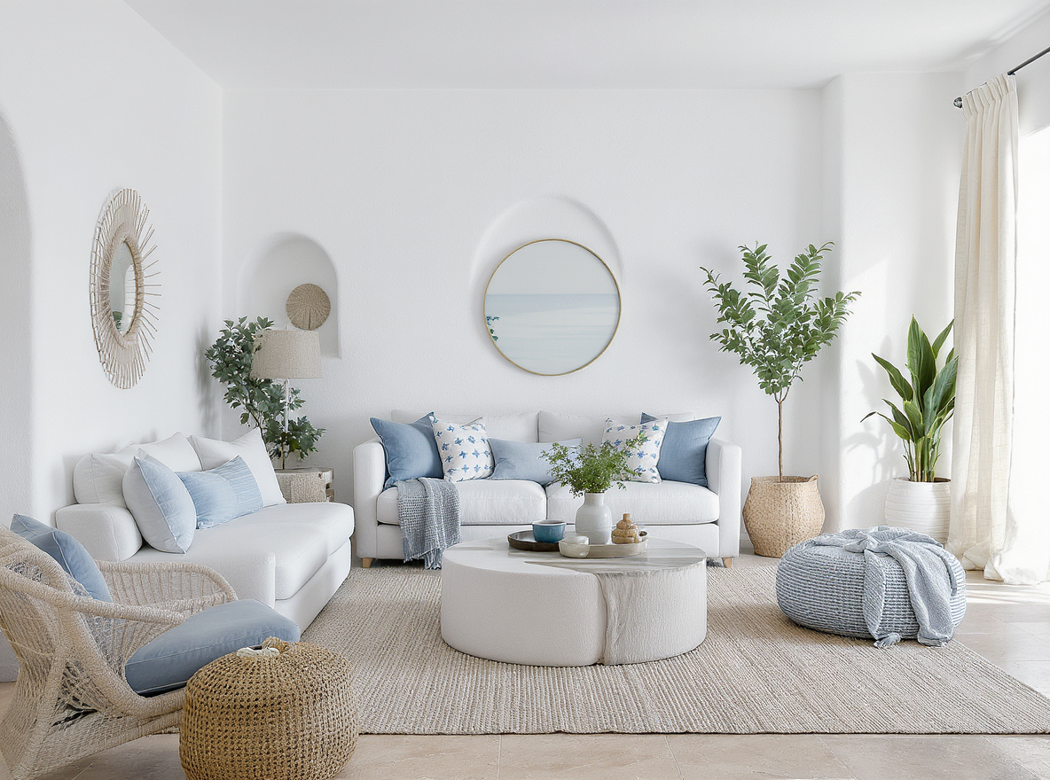 Greek Interior Design for UAE Homes: Cool, Bright, and Effortless